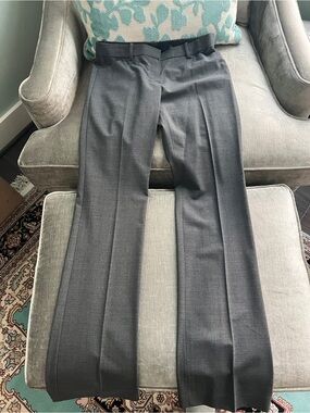 Theory Charcoal Gray Virgin Wool "Max C3 Sevona" Dress Pants Trousers - Size 6